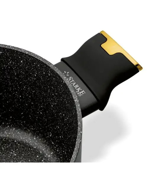 STARKE PRO GOLDEN MARBLE Zestaw garnków 10 el z pokrywkami / non-stick / indukcja