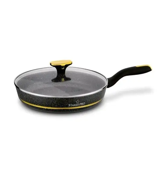 STARKE PRO GOLDEN MARBLE Zestaw garnków 10 el z pokrywkami / non-stick / indukcja