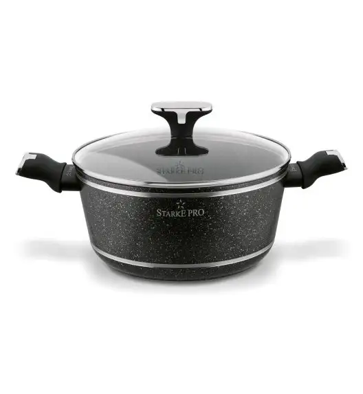 STARKE PRO CELEBRITY MARBLE Zestaw garnków 10 el z pokrywkami / non-stick / indukcja