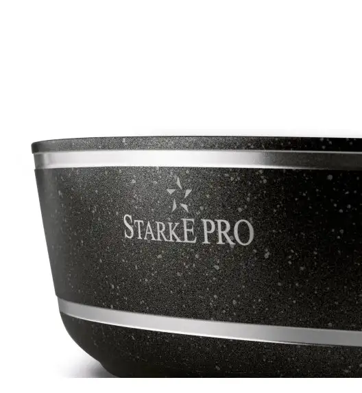 STARKE PRO CELEBRITY MARBLE Patelnia głęboka 28 cm + pokrywka / non-stick / indukcja