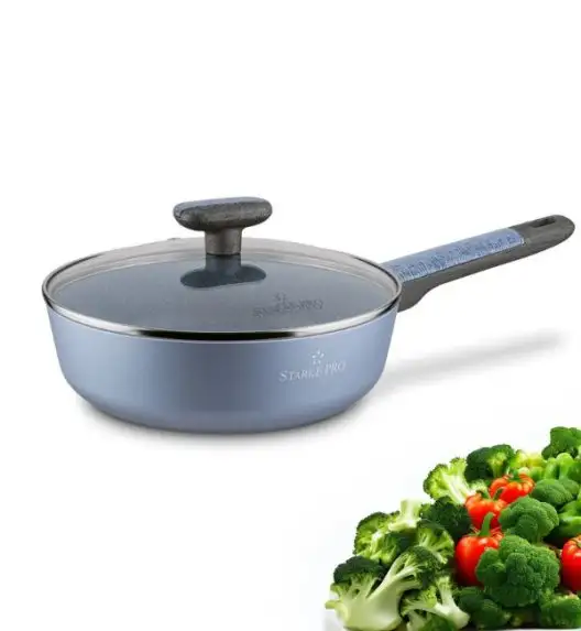 STARKE PRO DOUBLE Patelnia głęboka 24 cm z pokrywką / non-stick / indukcja