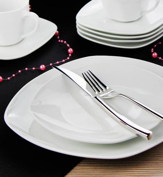 WYPRZEDAŻ! ARZBERG FINO Komplet 9 talerzy dla 3 osób / porcelana