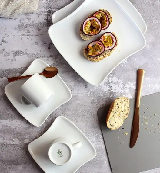 WYPRZEDAŻ! ARZBERG SANDY Serwis kawowy 12 el / 6 os / porcelana