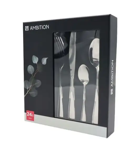 AMBITION STILO Sztućce Komplet 48 el pudełko / 12 osób