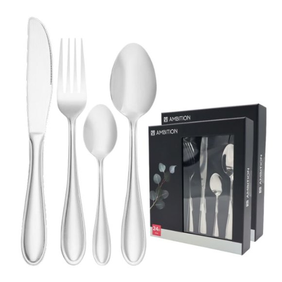 AMBITION STILO Sztućce Komplet 48 el pudełko / 12 osób