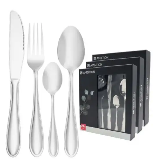 AMBITION STILO Sztućce Komplet 72 el pudełko / 18 osób