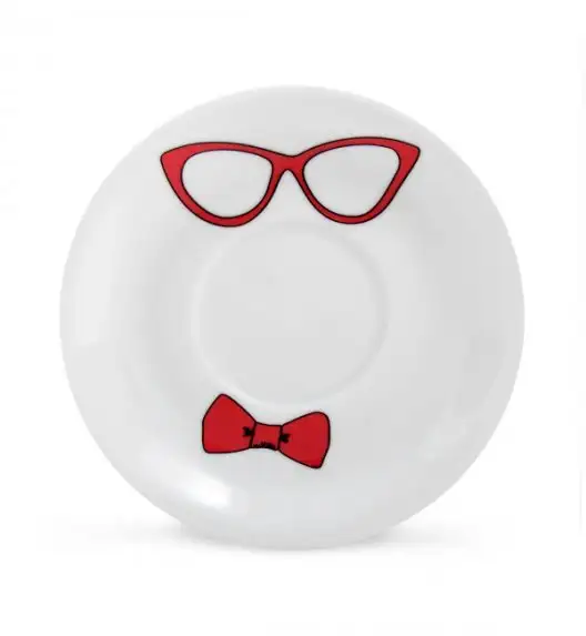 WYPRZEDAŻ! LUBIANA WIEDEŃ Sowa spodek 16 cm do kubka / porcelana