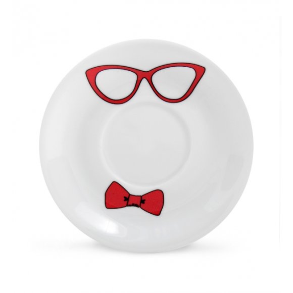 WYPRZEDAŻ! LUBIANA WIEDEŃ Sowa spodek 16 cm do kubka / porcelana