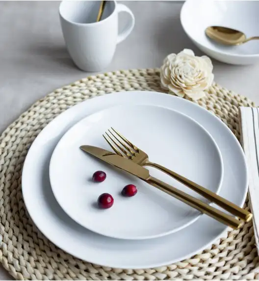 LUBIANA BOSS BIAŁY Serwis obiadowy 24 el / 6 osób 