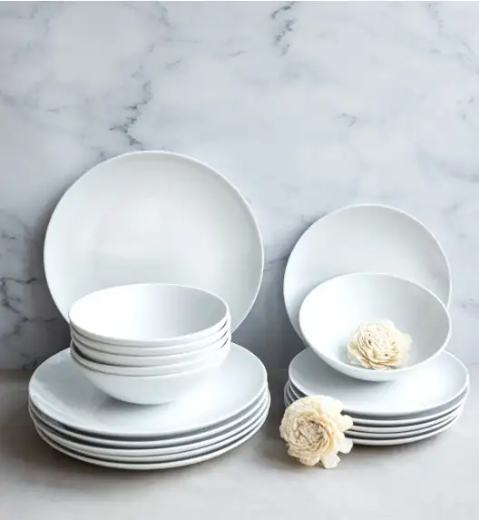 LUBIANA BOSS BIAŁY Serwis obiadowy 24 el / 6 osób 