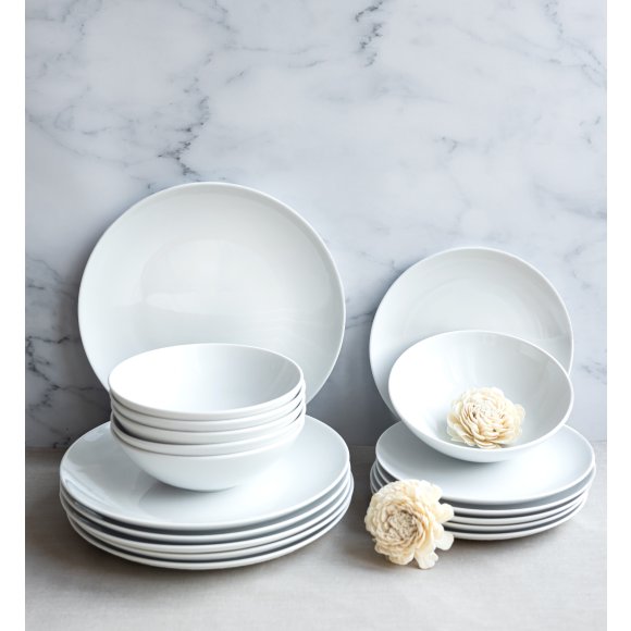 LUBIANA BOSS BIAŁY Serwis obiadowy 24 el / 6 osób 