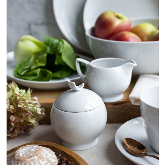 LUBIANA BOSS BIAŁY Serwis obiadowy 40 el / 12 osób