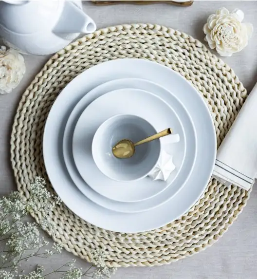 LUBIANA BOSS BIAŁY Serwis obiadowo - kawowy 64 el / 12 osób 