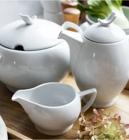 LUBIANA BOSS BIAŁY Serwis obiadowo - kawowy 67 el / 12 osób 