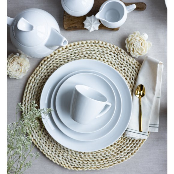 LUBIANA BOSS BIAŁY Serwis obiadowo - kawowy 72 el / 12 osób 