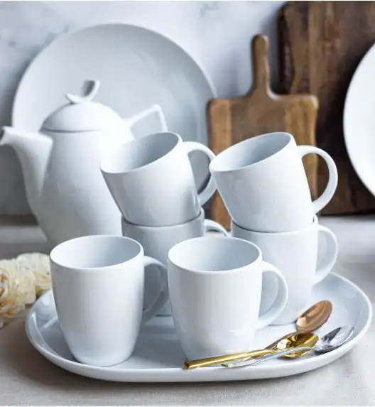 LUBIANA BOSS BIAŁY Serwis obiadowo - kawowy 75 el / 12 osób 