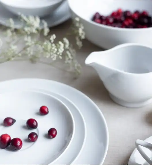 LUBIANA BOSS BIAŁY Serwis obiadowo - kawowy 103 el / 12 osób 