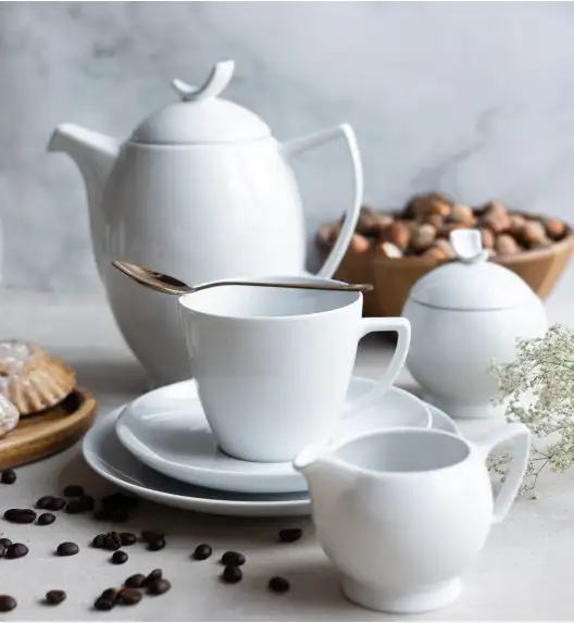 LUBIANA BOSS BIAŁY Serwis obiadowo - kawowy 103 el / 12 osób 