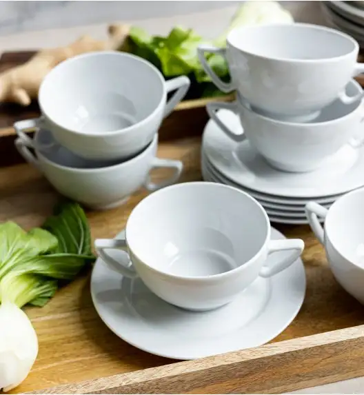 LUBIANA BOSS BIAŁY Serwis obiadowo - kawowy 103 el / 12 osób 