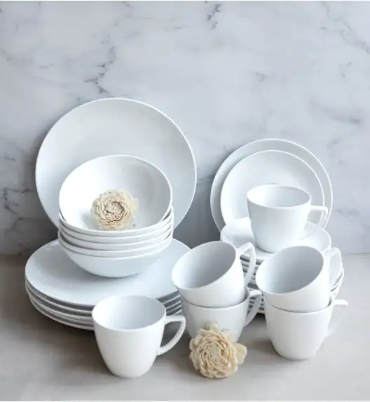 LUBIANA BOSS BIAŁY Serwis obiadowo - kawowy 97 el / 18 osób 