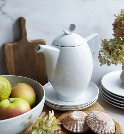 LUBIANA BOSS BIAŁY Serwis obiadowo - kawowy 111 el / 18 osób 