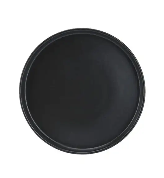 WYPRZEDAŻ! EXCELLENT HOUSEWARE Komplet 4 talerzy deserowych / czarny / ceramika