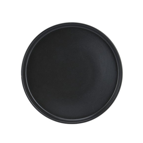 WYPRZEDAŻ! EXCELLENT HOUSEWARE Komplet 4 talerzy deserowych / czarny / ceramika