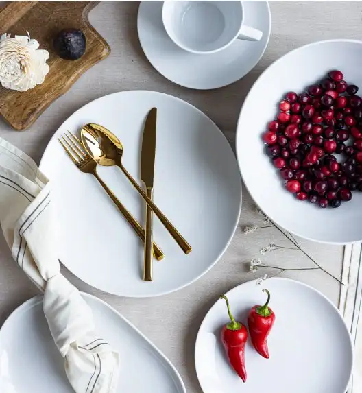 LUBIANA BOSS BIAŁY Serwis obiadowo - kawowy 148 el / 18 osób 