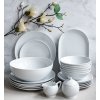 LUBIANA BOSS BIAŁY Serwis obiadowy 80 el / 24 osoby | porcelana