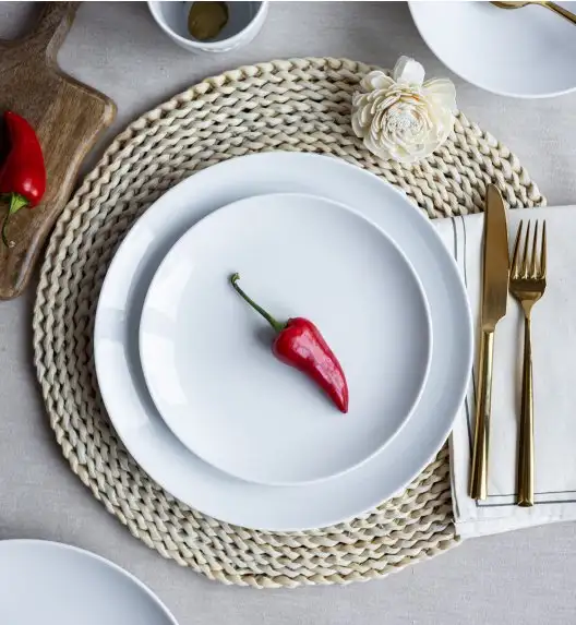 LUBIANA BOSS BIAŁY Serwis obiadowy 96 el / 24 osoby