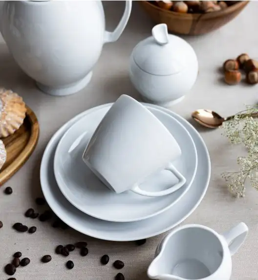 LUBIANA BOSS BIAŁY Serwis obiadowo - kawowy 200 el / 24 osób 