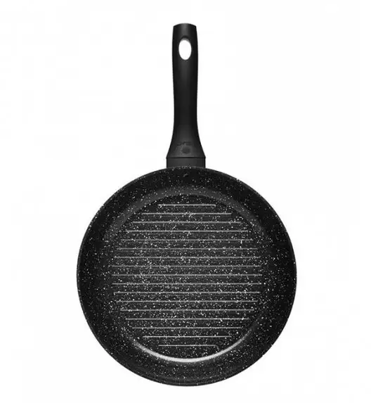 GERLACH GRANITEX Patelnia grillowa 28 cm okrągła z powłoką ceramiczną  ILAG Xera Dur 2® 28 cm / aluminium