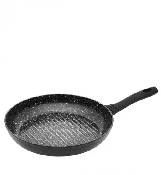 GERLACH GRANITEX Patelnia grillowa 28 cm okrągła z powłoką ceramiczną  ILAG Xera Dur 2® 28 cm / aluminium