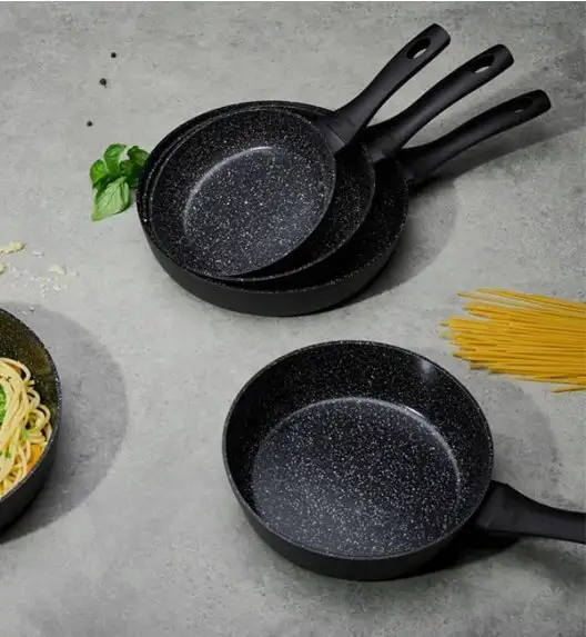 GERLACH GRANITEX Patelnia grillowa 28 cm okrągła z powłoką ceramiczną  ILAG Xera Dur 2® 28 cm / aluminium