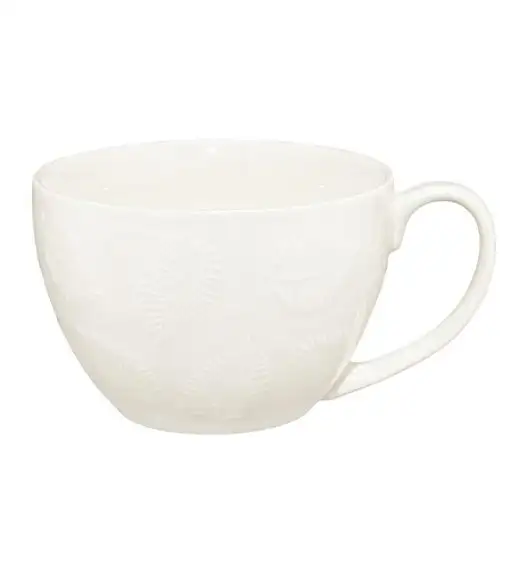 AMBITION GALACTIC WHITE Kubek 450 ml / piórka / porcelana