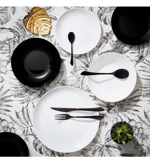 WYPRZEDAŻ! LUMINARC DIWALI NIGHT&DAY Komplet obiadowy 15 el dla 5 os / Szkło hartowane