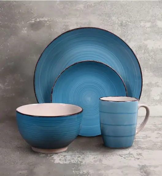 WYPRZEDAŻ! EXCELLENT HOUSEWARE Komplet 2 talerzy dla 1 osoby / ceramika