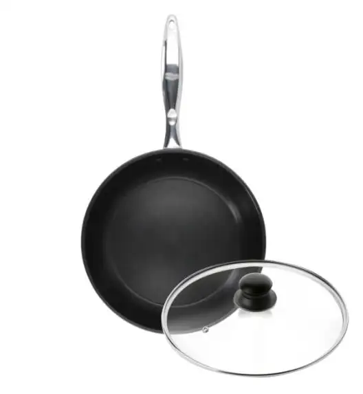 ZWIEGER KLASSIKER II Patelnia 28 cm + pokrywka szklana TADAR / powłoka QUANTANIUM / stal nierdzewna / indukcja