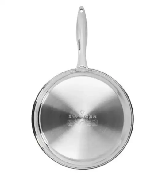 ZWIEGER KLASSIKER II Patelnia 28 cm + pokrywka szklana TADAR / powłoka QUANTANIUM / stal nierdzewna / indukcja