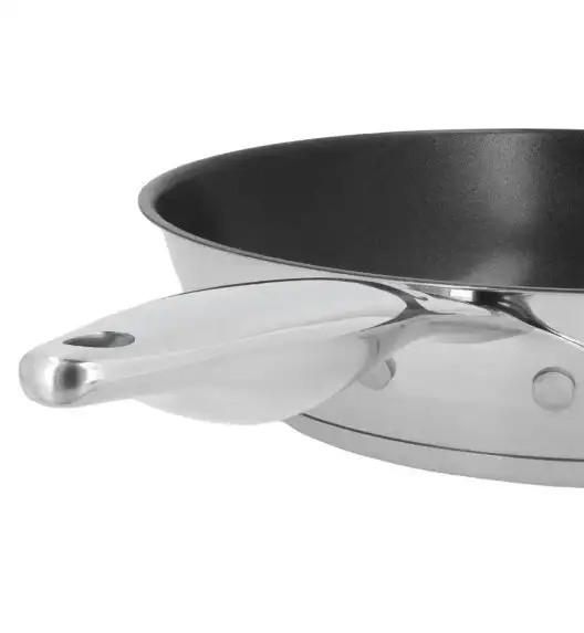 ZWIEGER KLASSIKER II Patelnia 28 cm + pokrywka szklana TADAR / powłoka QUANTANIUM / stal nierdzewna / indukcja