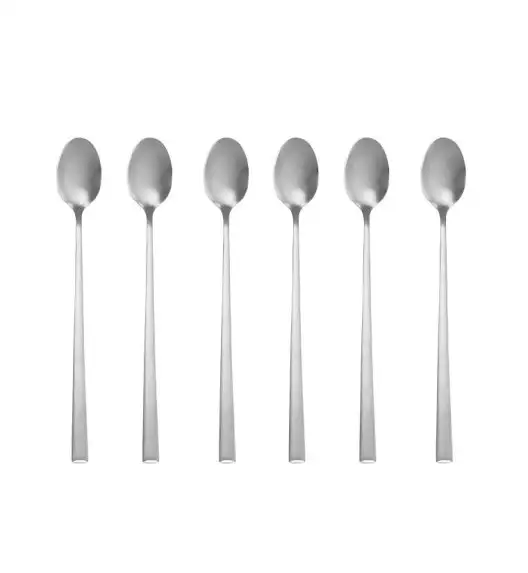 AMBITION COMO Komplet łyżeczek deserowych 6 el dla 6 osób / srebrny