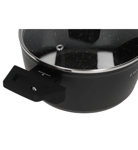 ZWIEGER FORTE Komplet garnków z pokrywkami 6 el /16, 18, 20 cm + Brytfanna 33 cm / aluminium