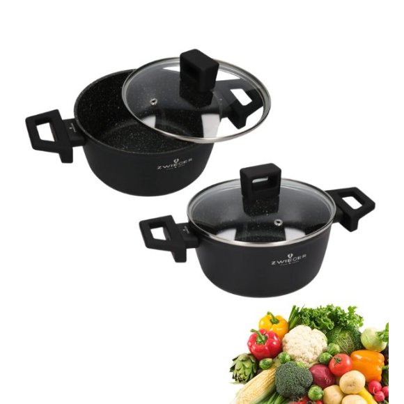 ZWIEGER FORTE Komplet garnków z pokrywkami 4 el /18, 20 cm / aluminium