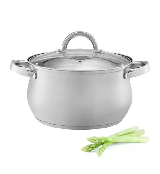 DOMOTTI DOMINGO Garnek z pokrywką 22 cm 5,3 l / stal nierdzewna / indukcja