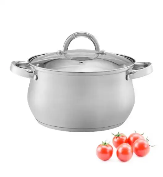 DOMOTTI DOMINGO Garnek z pokrywką 24 cm 7,3 l / stal nierdzewna / indukcja