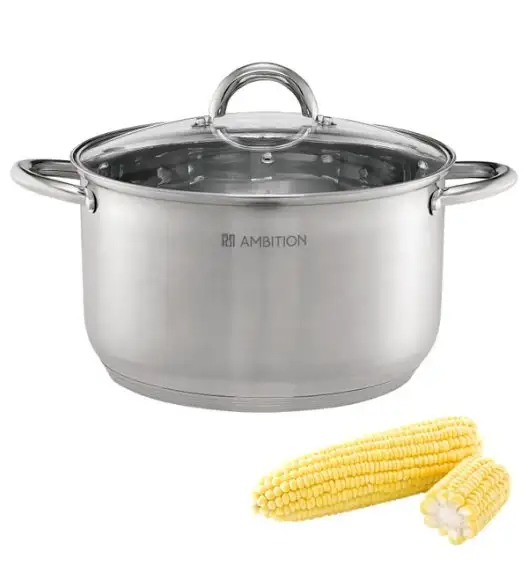 AMBITION SOLAR Garnek z pokrywką 20 cm 3,5 l / stal nierdzewna / indukcja