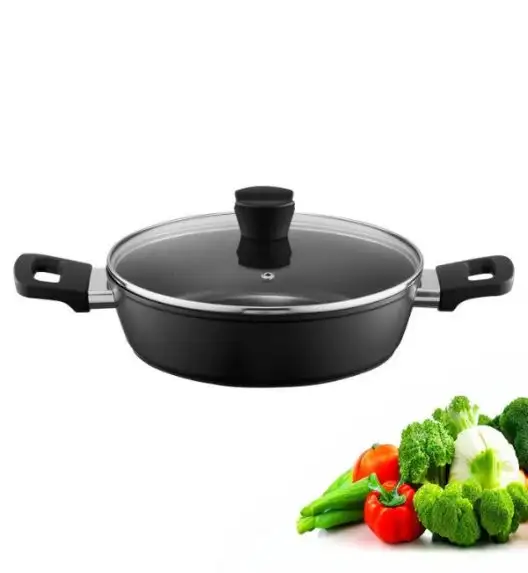 AMBITION ALTO Patelnia głęboka 20 cm + pokrywka / z powłoką Qualum Basic / indukcja