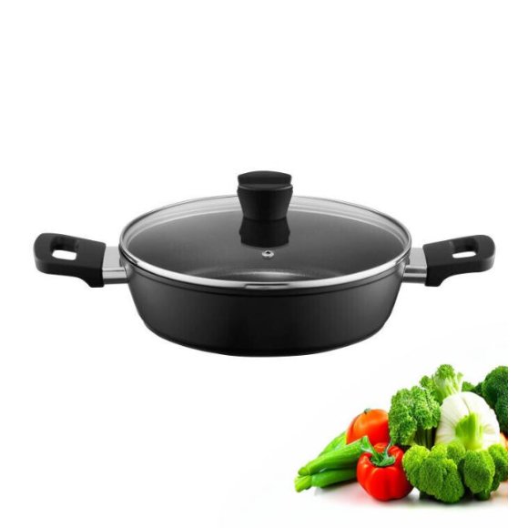 AMBITION ALTO Patelnia głęboka 20 cm + pokrywka / z powłoką Qualum Basic / indukcja