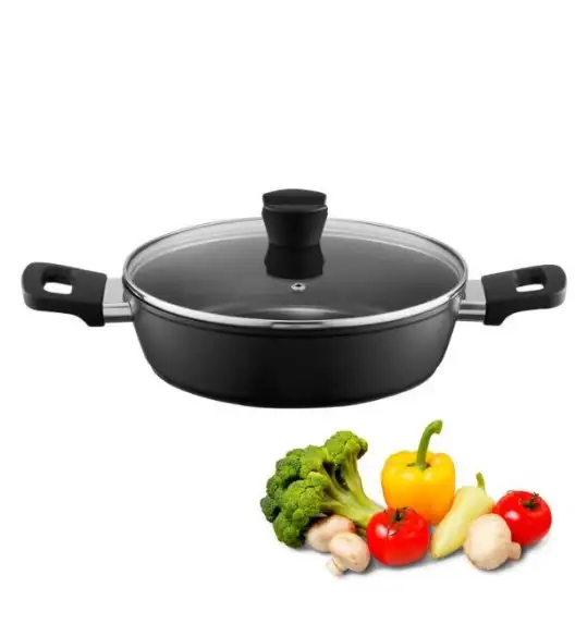 AMBITION ALTO Patelnia głęboka 30 cm + pokrywka / z powłoką Qualum Basic / indukcja