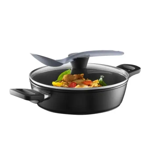 AMBITION ALTO Patelnia głęboka 32 cm + pokrywka / z powłoką Qualum Basic / indukcja